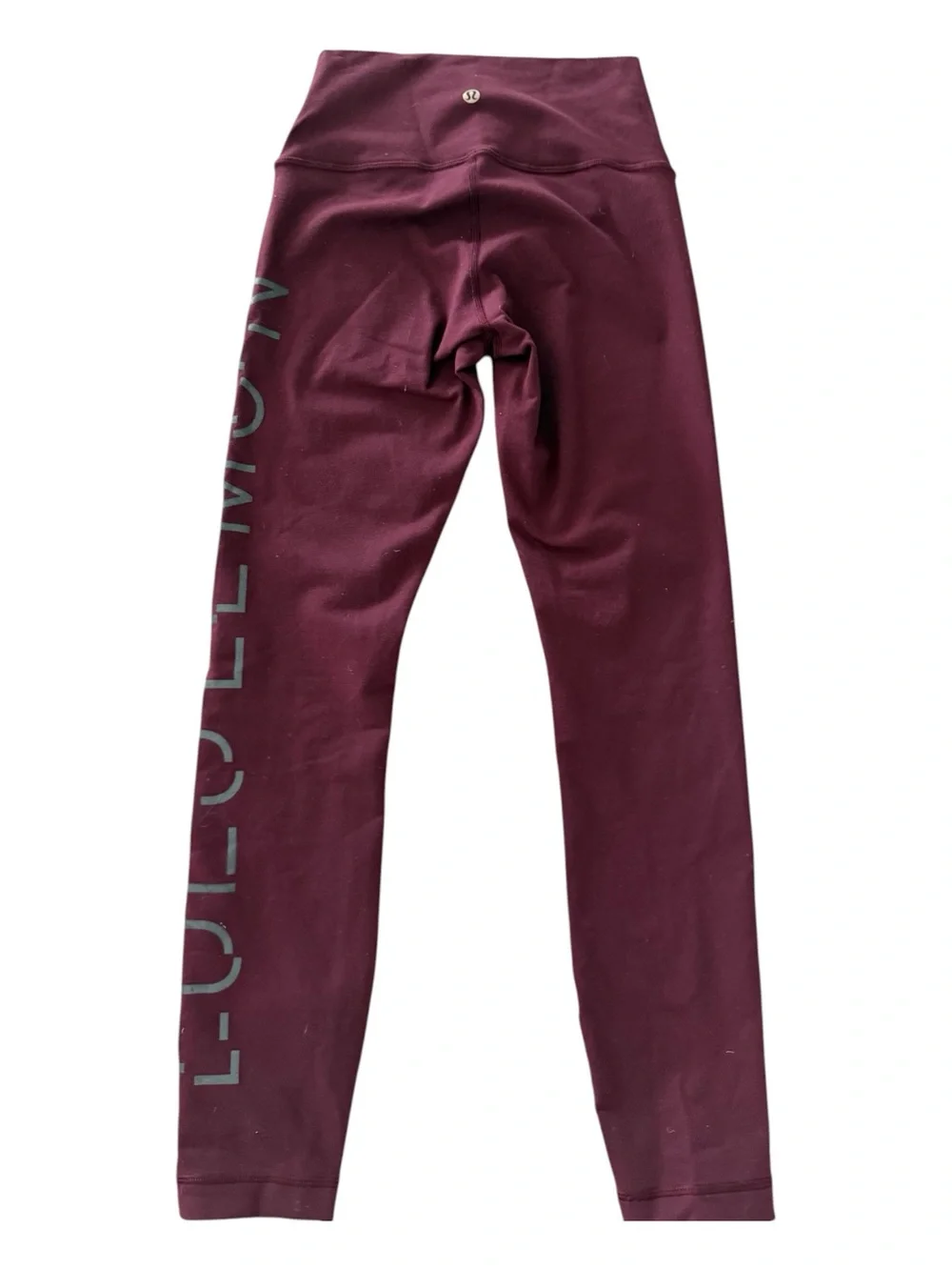 Lululemon Burgundy High-Rise Logo Leggings Size 4
